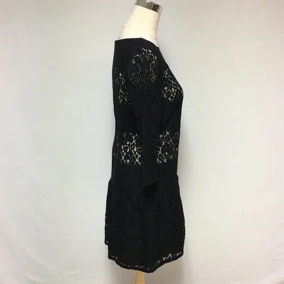 Ann Taylor Crochet Knit Lace Drop Waist Dress - Picture 7 of 10
